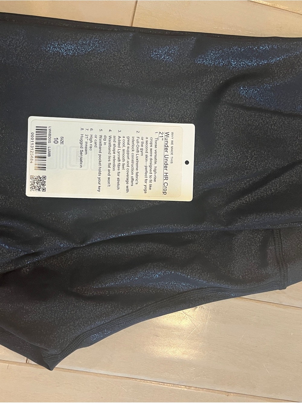 lululemon athletica Black High-Rise Crop Leggings